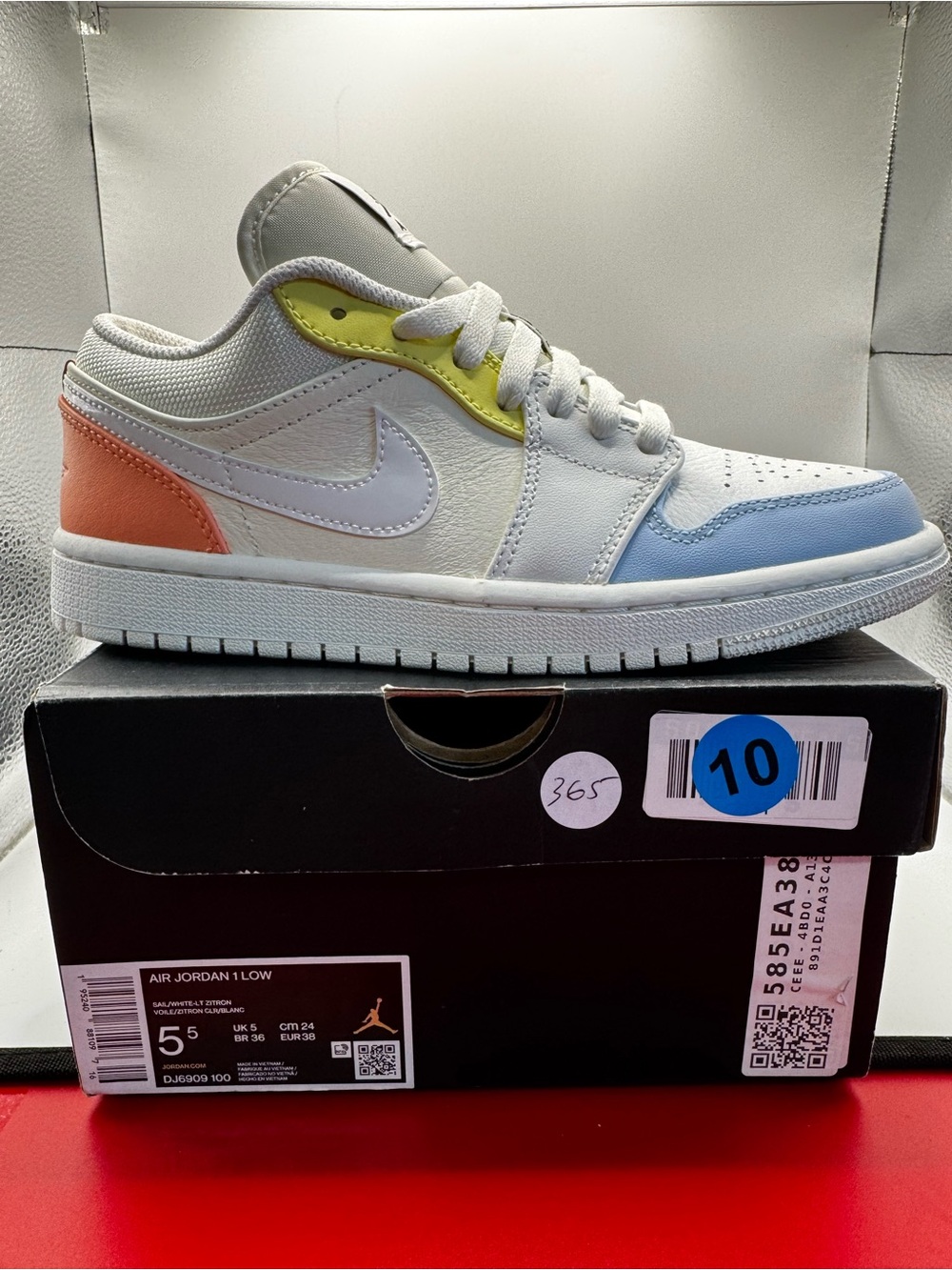 Air Jordan 1 Low To My First Coach Men’s Sz 5 DJ6909-100 New w/ Box